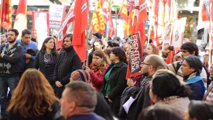 [VIDEOS] Mendoza: acto contra el intento de desafuero a legisladores del Frente de Izquierda 