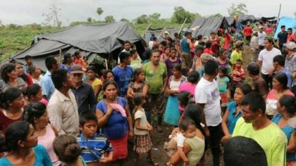 Guatemaltecos desplazados exigen detener nuevos desalojos y represión 