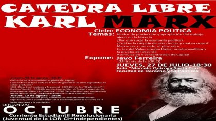 Carrera de Derecho: Cátedra Libre “Karl Marx”