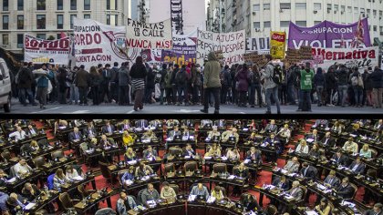 Hoy: lucha en las calles contra los despidos, circo electoral en el Congreso