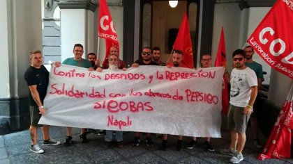 Trabajadores del puerto de Nápoles se solidarizan con la lucha de PepsiCo en Argentina