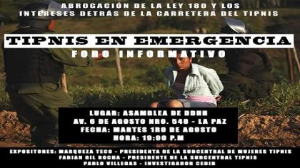 TIPNIS en emergencia 