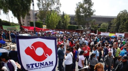 Las trabajadoras del STUNAM exigimos justicia para Lesvy