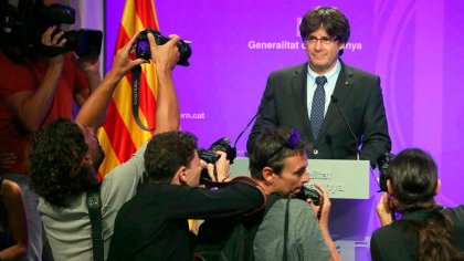 Junts pel Sí y la CUP presentan la Ley del 1-O