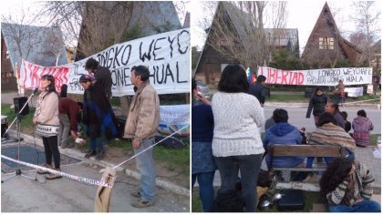 Esquel: acto contra la extradición y por la libertad de Facundo Jones Huala