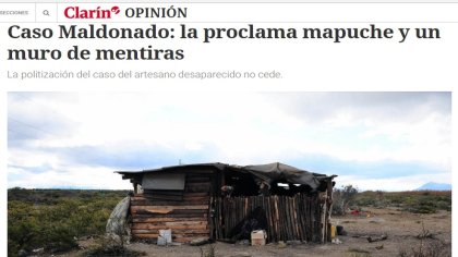 Un editorial de Clarín o cómo convertir a los mapuches en enemigos