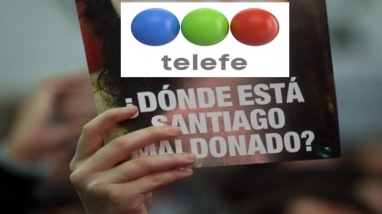 Telefe: la empresa retiró carteles por Santiago Maldonado