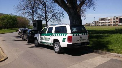 [VIDEO] Momento en que llega Gendarmería a un acto por Maldonado en Rosario