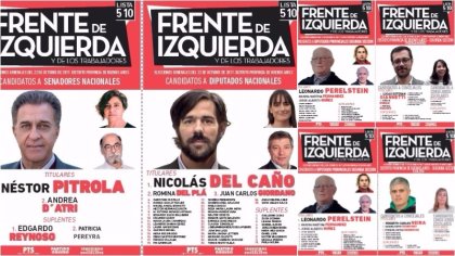 Legislativas 2017: conocé a los candidatos que acompañan a Nicolás del Caño en la segunda sección