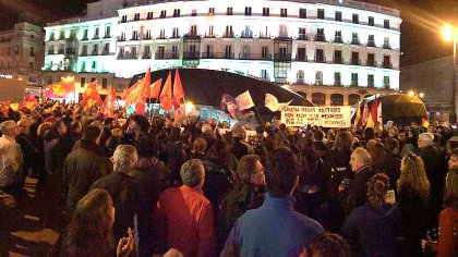 Manifestación en Madrid pide la libertad de los presos políticos catalanes