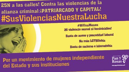 El 25N ¡Transformemos la rabia en organización y lucha contra la violencia machista! 