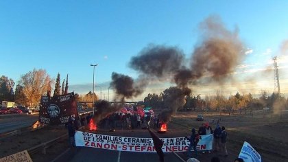 Neuquén: corte de ruta de obreros y obreras del Parque Industrial contra la reforma laboral