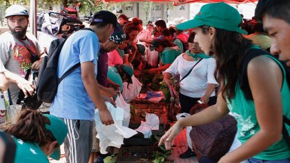 Verdurazo por los jubilados en Congreso