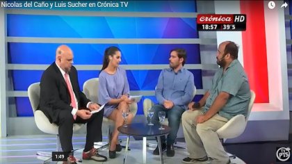 Nicolas del Caño y Luis Sucher en Crónica TV - YouTube