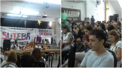 Se realizó el 1º plenario provincial de delegados convocado por los Suteba multicolor