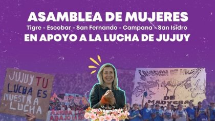 Asamblea de mujeres en Madygraf en apoyo a Jujuy con la participación de Myriam Bregman 