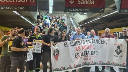 Trabajadores convocan a un acto por un subte libre de asbesto