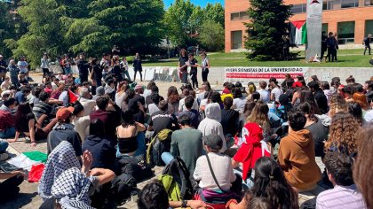 Acampada por Palestina en la Universidad Complutense: las universidades madrileñas se suman al movimiento