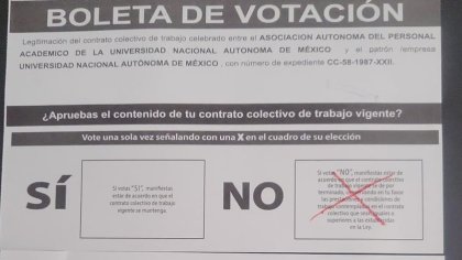 NO al CCT del AAPAUNAM, luchemos por un sindicato único y mixto