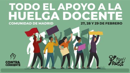 Huelga de la educación pública en Madrid: la juventud tiene que movilizarse junto a los docentes en lucha