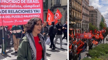 Lucía Nistal: "Este 1 de mayo salimos a las calles en un grito global en solidaridad con Palestina"