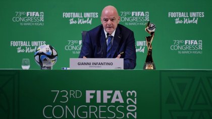 Congreso de FIFA en Ruanda reelige a Infantino como presidente