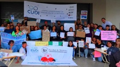 Asamblea contra el veto de Milei en el Centro Universitario de Innovación La Matanza