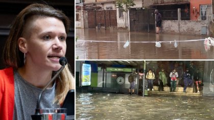 Inundaciones: "Scioli, Vidal y Kicillof son responsables del crítico estado de todo el conurbano"