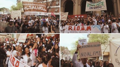 Enorme movilización para continuar la lucha del Hospital Bonaparte