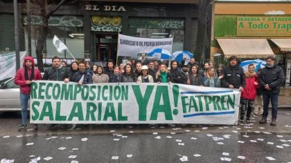 Jornada de lucha de trabajadores de prensa: “Nuestro sueldo es miserable, no alcanza ni para vivir 10 días”