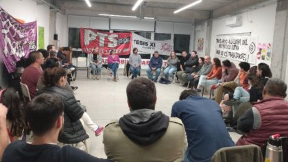 Más de una treintena de compañerxs en la primer asamblea con Nicolás del Caño en Vicente López