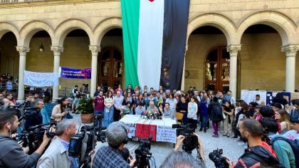 Campamento por Gaza en Universidad de Barcelona se mantendrá "hasta que se rompa todo lazo con Israel"