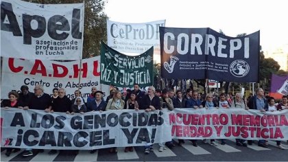 Conferencia de prensa y acto contra el homenaje de la vice de Milei a los genocidas