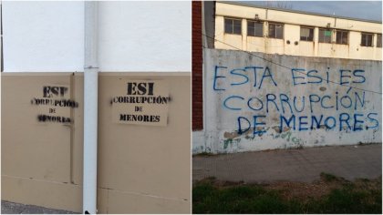 Repudian pintadas antiderechos contra la ESI en escuelas de La Plata