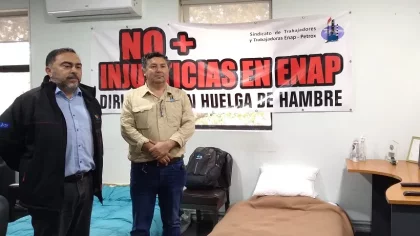 Inician huelga de hambre exigiendo reincorporación inmediata a 7 trabajadores despedidos por ENAP