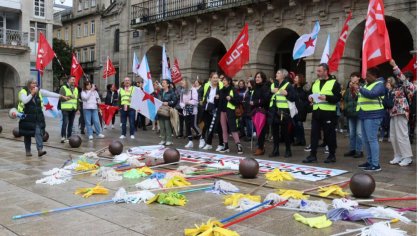 Las trabajadoras de la limpieza de Lugo en huelga indefinida por la mejora de su convenio