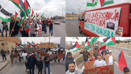 Desde el campo andaluz con Palestina: jornaleras migrantes se manifiestan en Almería 