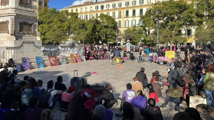 Movilización en defensa de la Casa Invisible de Málaga 