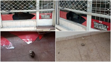 Vandalizan el local del PTS-Frente de Izquierda en Mar del Plata