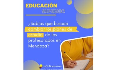 Docentes de nivel superior de Mendoza reclaman mayor participación en la confección de planes de estudio