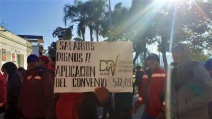 Trabajadores de vialidad de Jujuy: "No se puede vivir así" 