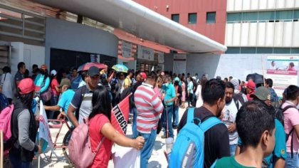 Sindicato del Telebachillerato Comunitario de Oaxaca para labores y se moviliza