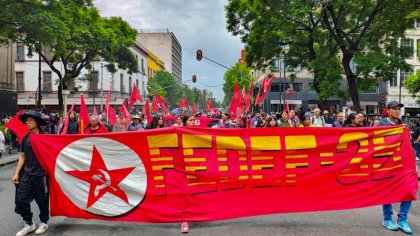 Marcha por la presentación con vida del Profesor Félix Emiliano Jiménez Pérez