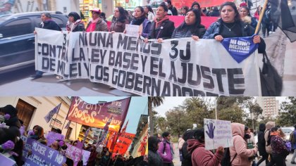  Marcharon en Jujuy contra la violencia machista y la Ley Bases