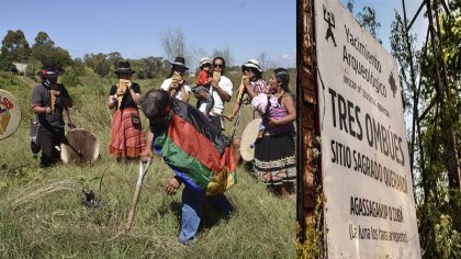 Comunidad Indígena Tres Ombúes: acampe en defensa de su territorio en La Matanza