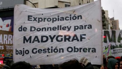 Madygraf moviliza en La Plata por la expropiación definitiva 