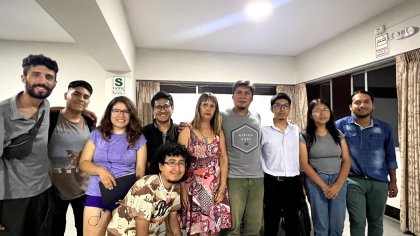 Conversatorio con Alejandro Vilca y Alejandrina Barry en Lima, Perú