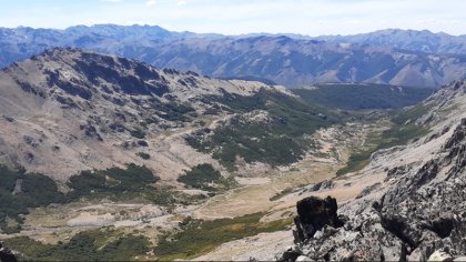 Avance terrateniente sobre las nacientes del río Chubut