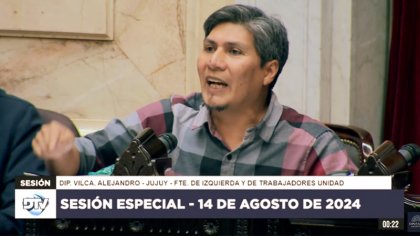 Alejandro Vilca fue el único diputado jujeño que defendió el derecho a huelga de la docencia