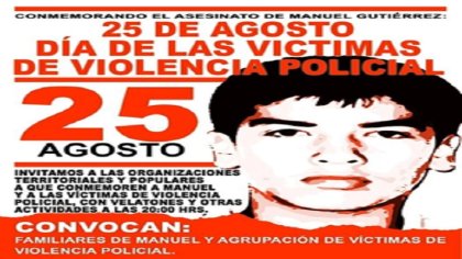 25 de Agosto: Día de las víctimas de violencia policial